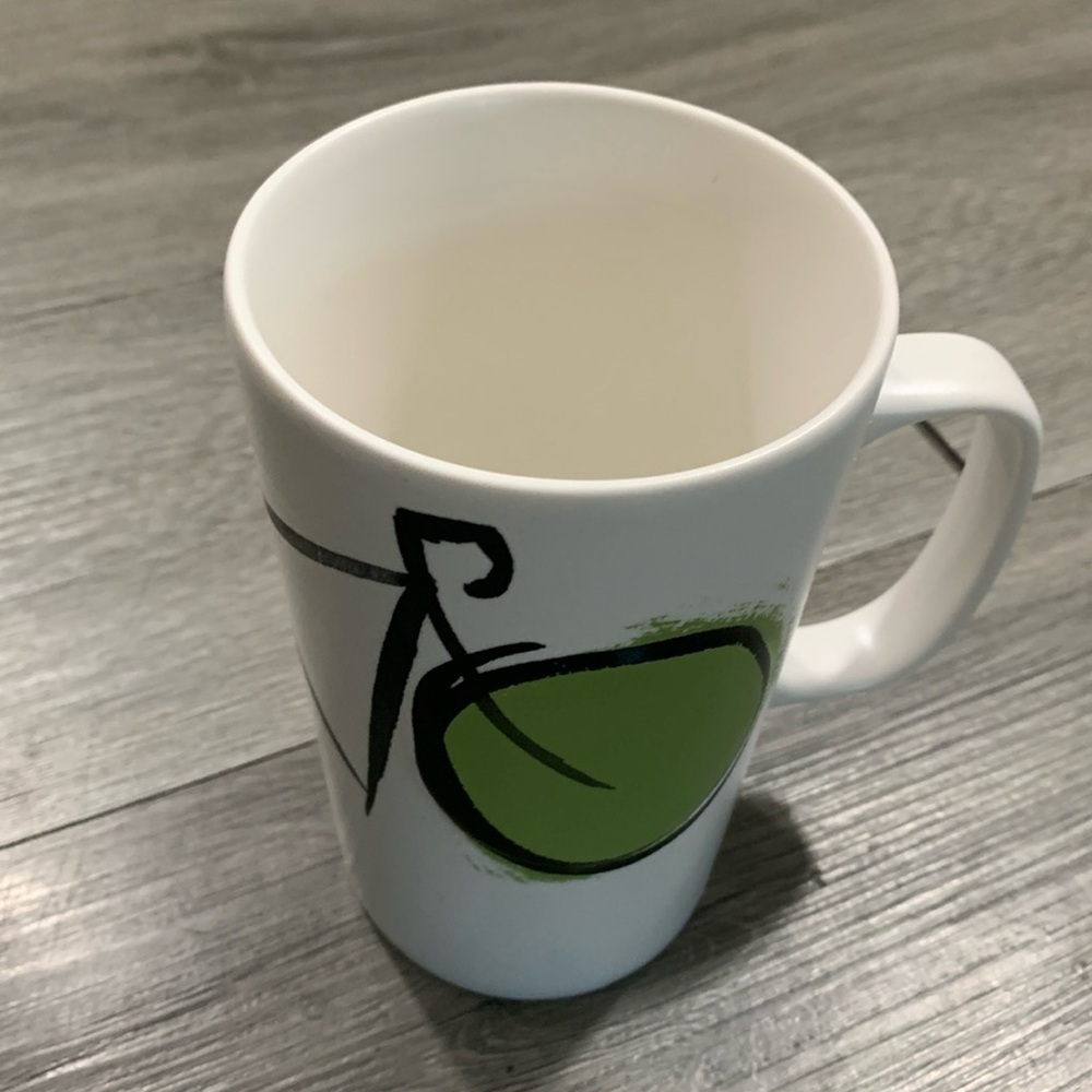 Starbucks 2015‎ Green Dot Series Bicycle Sketch Collectible Ceramic 16oz Mug